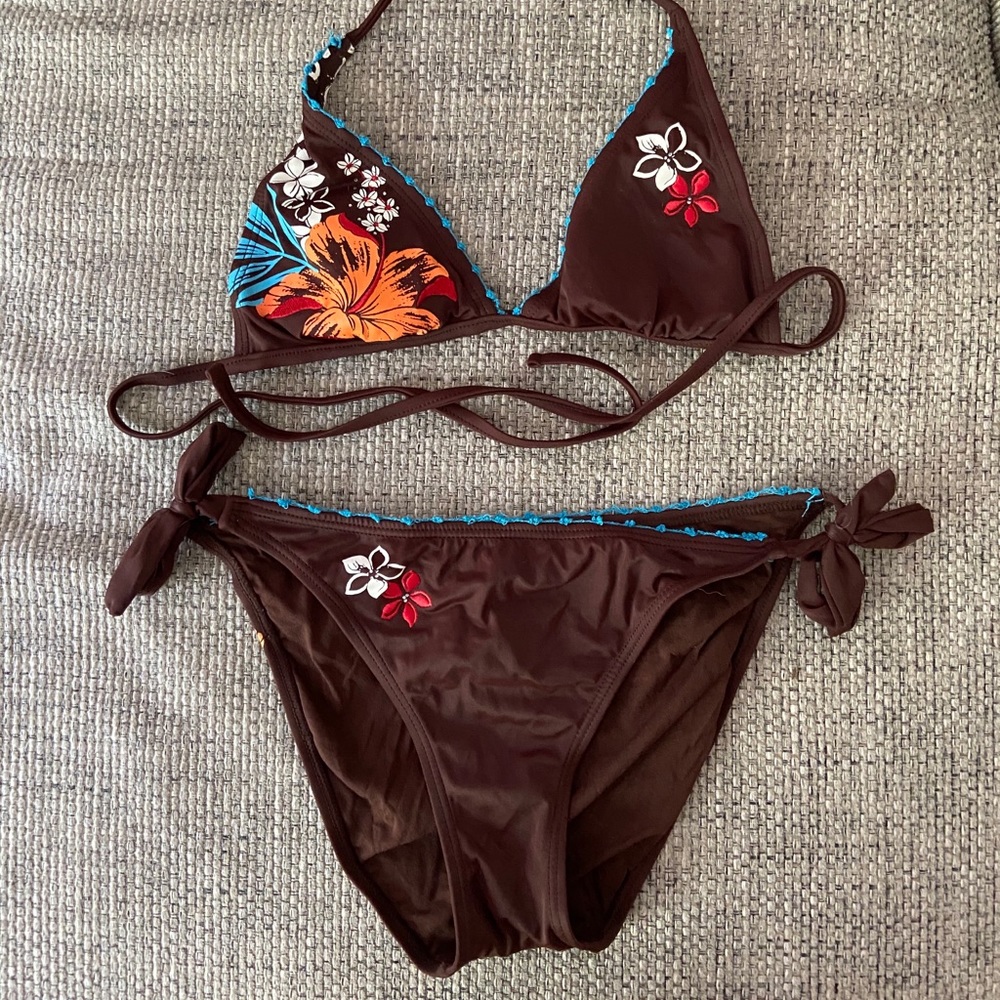Brown bikini set